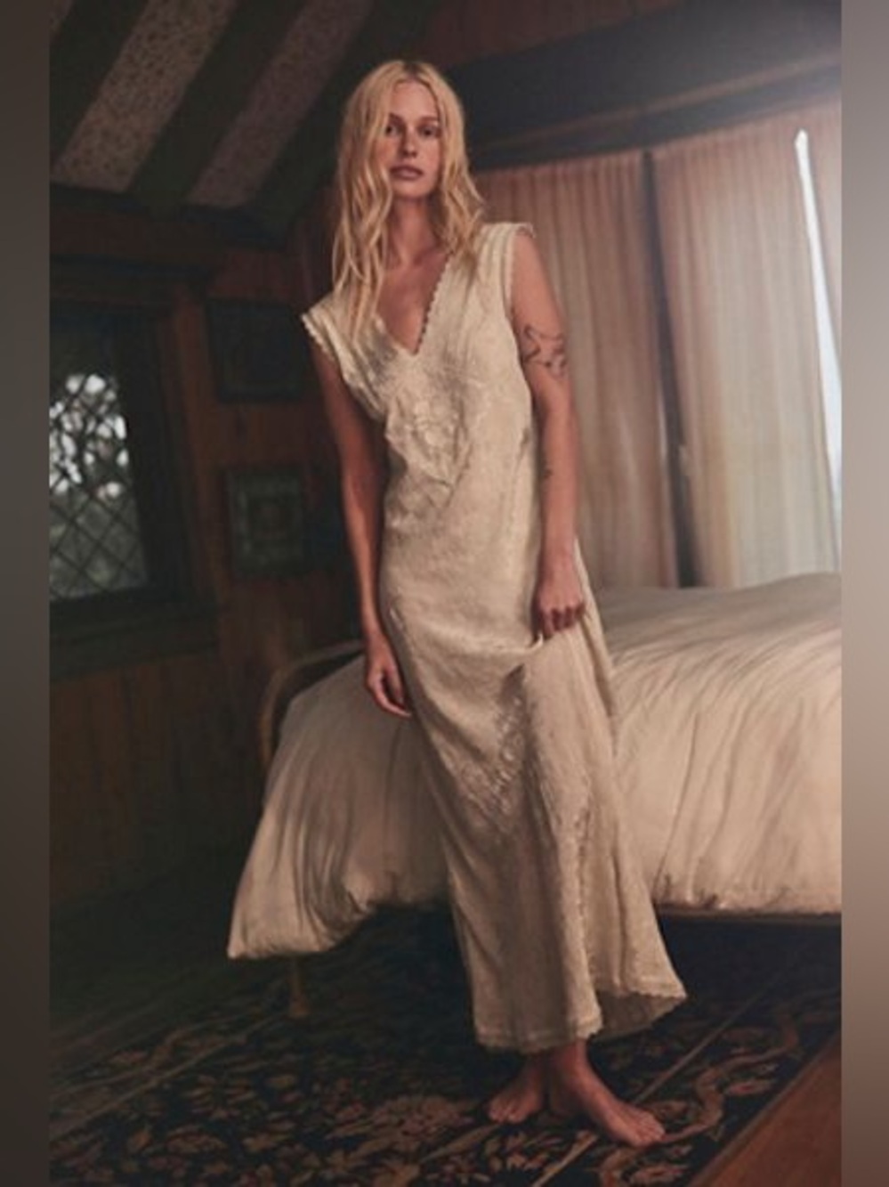 NWT Free People Me & You Satin Midi Slip